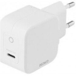 Deltaco Wall Charger Usb-c, Gan Tech., 1x Usb-c Pd, 30w - Oplader