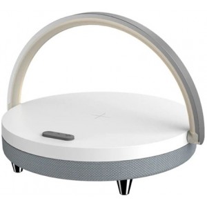 Blaupunkt Blp 0420 Desk Lamp Wireless Charg Bt Speaker White - Oplader
