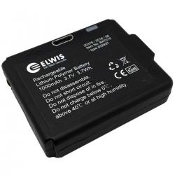 Elwis Pro 1000 mAh 3,7 V Genopladeligt Batteri til H4-R