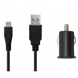 12V MicroUSB Charger Black 1.5meter 2.1A
