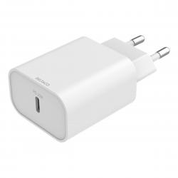 Deltaco Usb-c Wall Charger, 1x Usb-c Pd, 20 W, White - Oplader