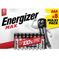Energizer Max AAA 8 Pack - Batteri