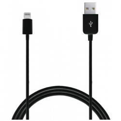 USB-A - Lightning MFI kabel, 1m, sort - Ledning
