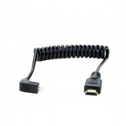 Atomos Coiled -Right angle Micro to Full HDMI 30cm - Ledning
